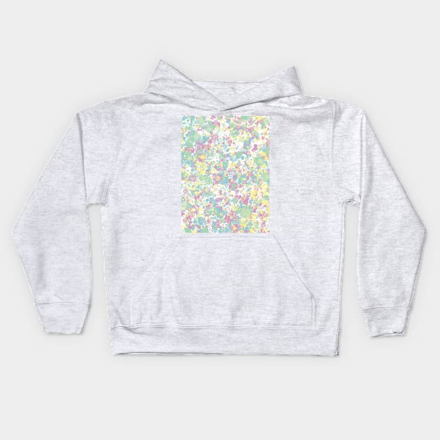 Pale multicolor splat design Kids Hoodie by PandLCreations